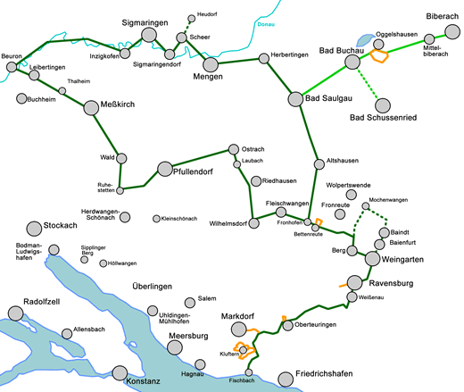 Gesamtkarte Oberschwaben Kunstweg
