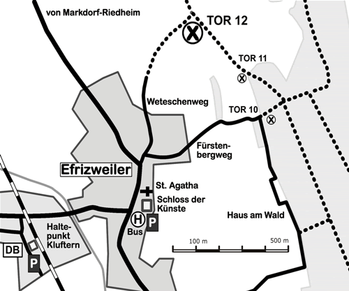 Anfahrt Mühle Oberteuringen und  Engpass Tom Carr